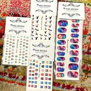 4 PACK NAIL DECALS